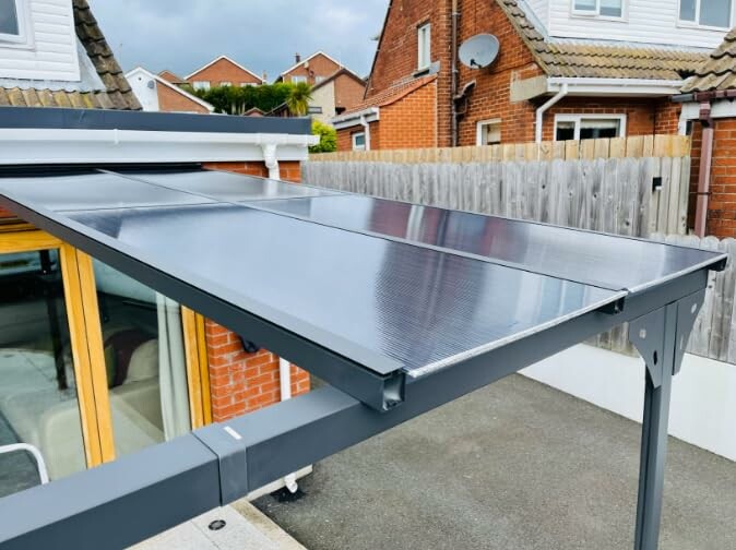 Durable aluminum frame of the pergola