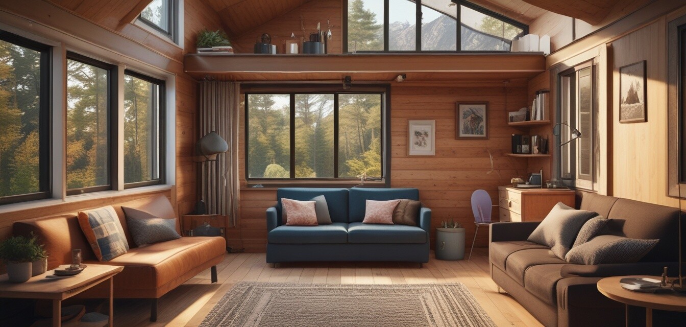 Prefab Tiny Home Living Area