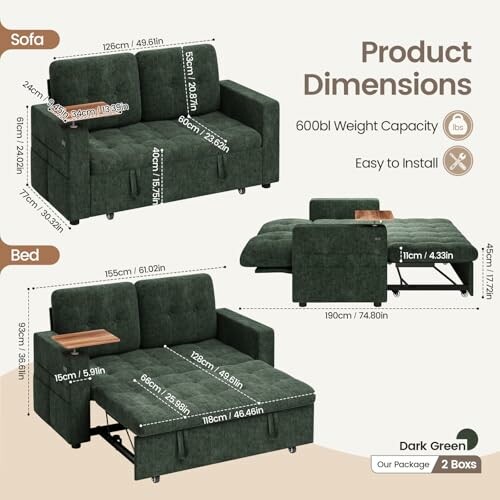 Jooli H Sofa Bed