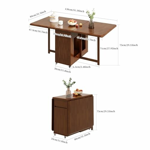 Space Saving Folding Dining Table
