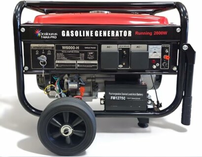 Portable gasoline generator with 2800W capacity.