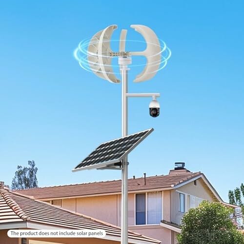 Wind Turbine White Lantern 600W