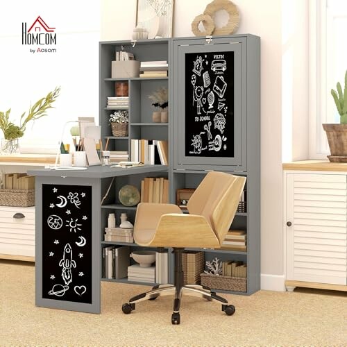 HOMCOM Wall Mounted Computer Desk