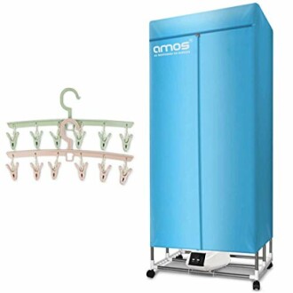 Portable clothes dryer with hanging rack