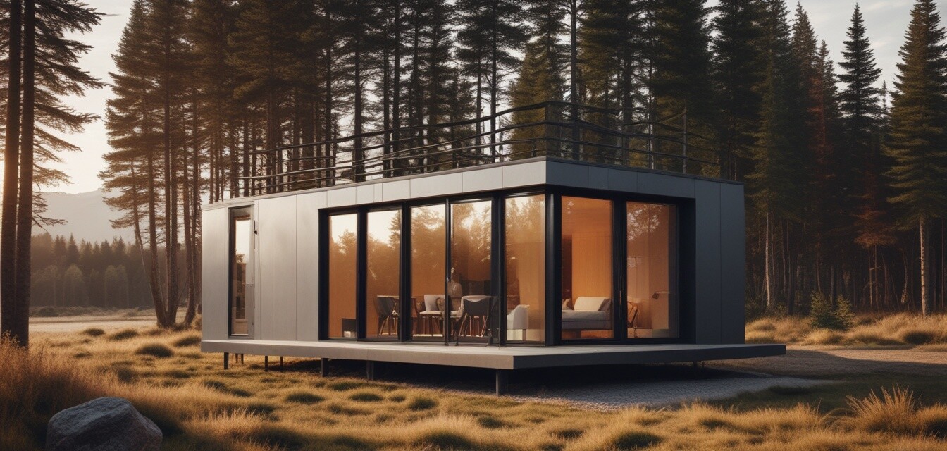 Tiny prefab home in a beautiful setting