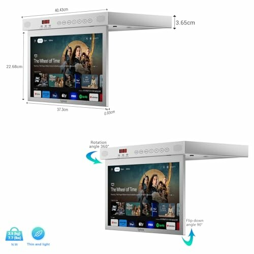 SYLVOX Smart Under Cabinet TV