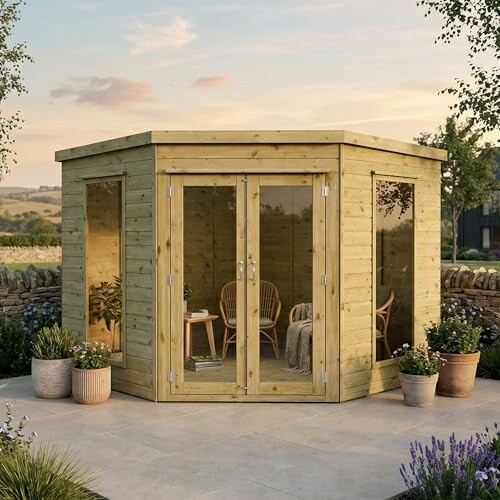 WALTONS Wooden Corner Summerhouse